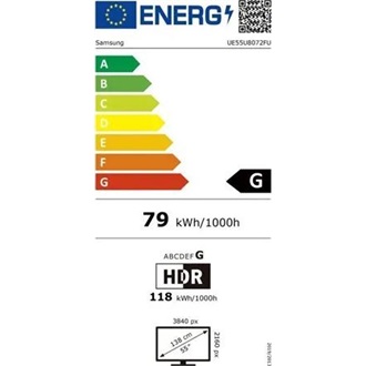 Samsung Crystal U8000H 55" LED smart TV
