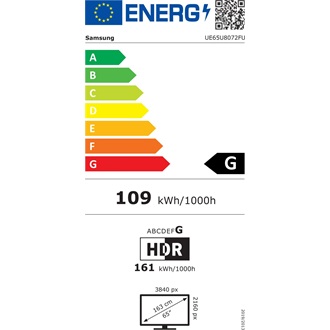 Samsung Crystal U8000H 65" LED smart TV