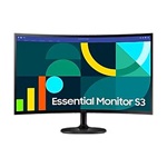 Samsung Essential S36GD 24" ívelt VA LED monitor fekete 100Hz