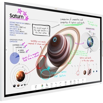 Samsung Flip Pro Chart WM55B 16/7 55" touchscreen VA LED smart interaktív tábla fehér 75Hz