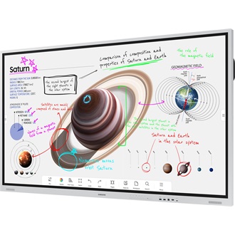 Samsung Flip Pro Interactive 16/7 75" touchscreen VA LED smart LFD monitor ezüst-fekete (Tizen 6.5)