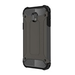 Samsung J3 (2017) Gigapack Defender szilikon telefonvédő ütésállóság, fémhatás, BARNA