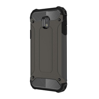 Samsung J3 (2017) Gigapack Defender szilikon telefonvédő ütésállóság, fémhatás, BARNA
