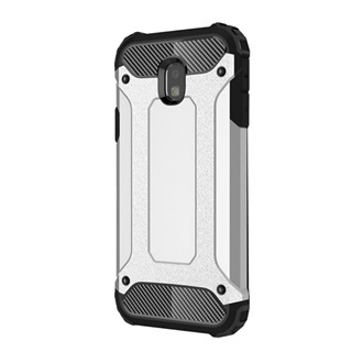 Samsung J3 (2017) Gigapack Defender szilikon telefonvédő ütésállóság, fémhatás, EZÜST