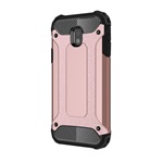 Samsung J3 (2017) Gigapack Defender szilikon telefonvédő ütésállóság, fémhatás, ROZÉARANY