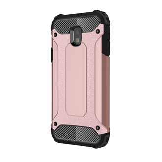 Samsung J3 (2017) Gigapack Defender szilikon telefonvédő ütésállóság, fémhatás, ROZÉARANY