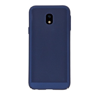 Samsung J3 (2017) Gigapack Műanyag telefonvédő gumírozott, lyukacsos, SÖTÉTKÉK