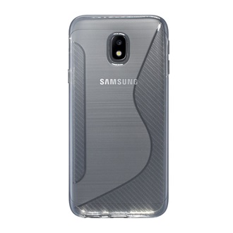 Samsung J3 (2017) Gigapack Szilikon telefonvédő S-line, karbon minta, ÁTLÁTSZÓ