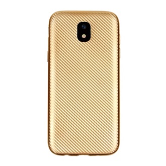 Samsung J3 (2017) Gigapack Szilikon telefonvédő karbon minta ARANY