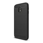 Samsung J3 (2017) Gigapack Szilikon telefonvédő ütésállóság, karbon minta, FEKETE