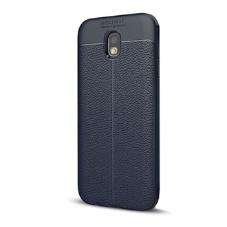 Samsung J3 (2017) Gigapack Szilikon telefonvédő ütésállóság, varrás minta, SÖTÉTKÉK