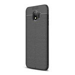 Samsung J4 (2018) Gigapack Szilikon telefonvédő ütésállóság, varrás minta, FEKETE