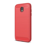 Samsung J5 (2017) Gigapack Szilikon telefonvédő ütésállóság, karbon minta, PIROS