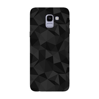 Samsung J6 (2018) Gigapack Szilikon telefonvédő 3D, gyémánt minta, FEKETE