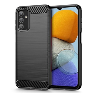 Samsung M13 Gigapack Szilikon telefonvédő ütésállóság, karbon minta, FEKETE