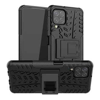 Samsung M22 Gigapack Defender szilikon telefonvédő ütésállóság, autógumi, FEKETE