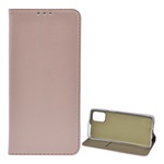 Samsung M31s Gigapack tok álló, bőr hatású FLIP, asztali tartó, ROZÉARANY