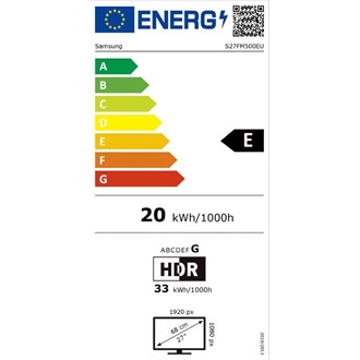 Samsung M5 LS27FM500EUXDU 27" IPS LED smart monitor fekete