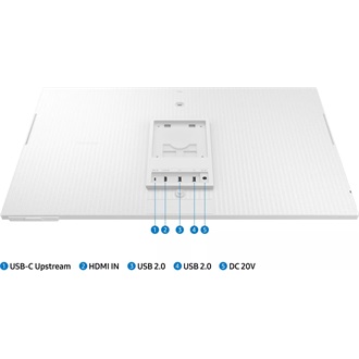 Samsung M8 M80C 32" VA LED smart monitor fehér (USB-C: 65W) (Sérült csomagolás, bontott!)