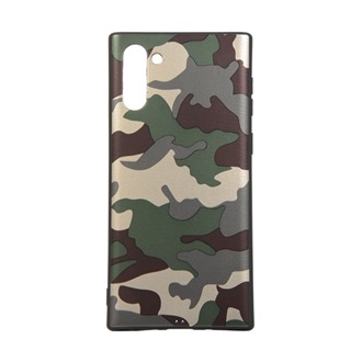 Samsung Note 10 Gigapack Szilikon telefonvédő terep minta SÖTÉTZÖLD