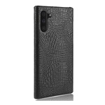 Samsung Note 10 Gigapack műanyag telefonvédő bőr hatású, krokodilbőr minta, FEKETE
