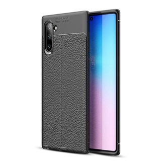 Samsung Note 10 Gigapack szilikon telefonvédő ütésállóság, varrás minta, FEKETE