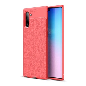 Samsung Note 10 Gigapack szilikon telefonvédő ütésállóság, varrás minta, PIROS