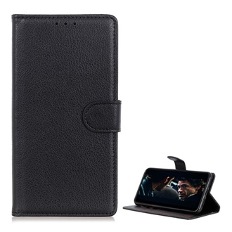 Samsung Note 20 5G Gigapack Tok álló, bőr hatású FLIP, prémium, FEKETE