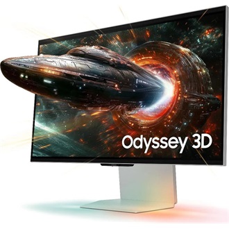 Samsung Odyssey 3D G90XF 27" IPS LED gaming monitor ezüst 165Hz G-Sync / FreeSync Premium
