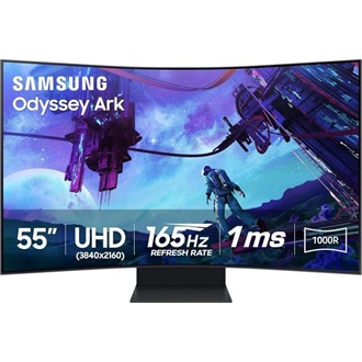 Samsung Odyssey Ark G97NC 55" ívelt Quantum Dot VA MiniLED gaming monitor fekete 165Hz FreeSync Premium Pro