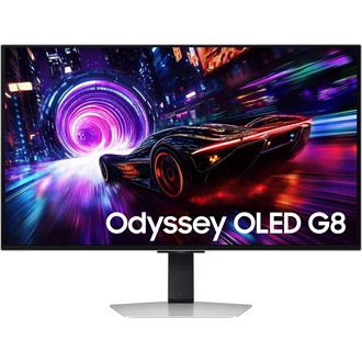Samsung Odyssey G81SF 32" Quantum Dot OLED gaming monitor ezüst 240Hz G-Sync / FreeSync Premium Pro