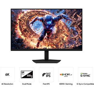 Samsung Odyssey G8 G80HS 32" IPS LED gaming monitor fekete 165Hz G-Sync / FreeSync Premium