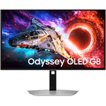 Samsung Odyssey G8 G80SH 27" OLED gaming monitor ezüst 240Hz G-Sync / FreeSync Premium Pro (USB-C: 98W)