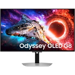 Samsung Odyssey G8 G80SH 32" OLED gaming monitor ezüst 240Hz G-Sync / FreeSync Premium Pro (USB-C: 98W)