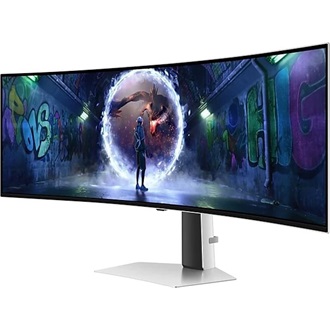 Samsung Odyssey G93SD 49" ívelt OLED gaming monitor ezüst 240Hz FreeSync Premium Pro