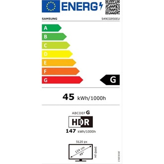 Samsung Odyssey G95C S49CG950EU 49" ívelt VA LED gaming monitor fekete 240Hz FreeSync Premium Pro