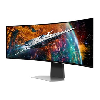 Samsung Odyssey G95SC 49" ívelt Quantum Dot OLED smart gaming monitor ezüst 240Hz FreeSync Premium Pro
