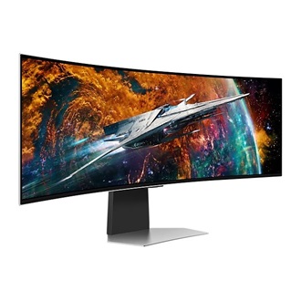 Samsung Odyssey G95SC 49" ívelt Quantum Dot OLED smart gaming monitor ezüst 240Hz FreeSync Premium Pro