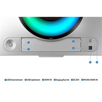 Samsung Odyssey G95SC 49" ívelt Quantum Dot OLED smart gaming monitor ezüst 240Hz FreeSync Premium Pro