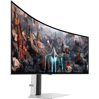 Samsung Odyssey G9 G93SC 49" ívelt OLED gaming monitor ezüst 240Hz FreeSync Premium Pro