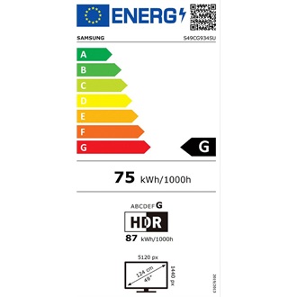 Samsung Odyssey G9 G93SC 49" ívelt OLED gaming monitor ezüst 240Hz FreeSync Premium Pro