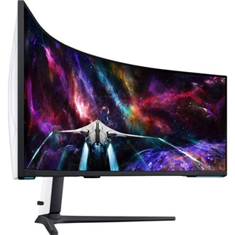 Samsung Odyssey Neo G9 G95NC 57" ívelt Quantum Dot VA MiniLED gaming monitor fehér-fekete 240Hz FreeSync Premium Pro