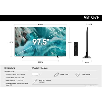 Samsung Q7F Vision AI 98" QLED smart TV