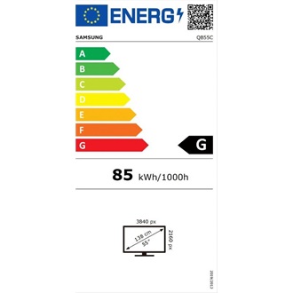 Samsung QB55C QBC Crystal Signage 16/7 55" VA LED smart LFD monitor fekete