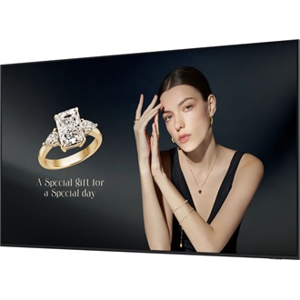 Samsung QHFX 24/7 Signage 115" VA LED smart LFD monitor fekete 120Hz