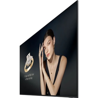 Samsung QHFX 24/7 Signage 115" VA LED smart LFD monitor fekete 120Hz