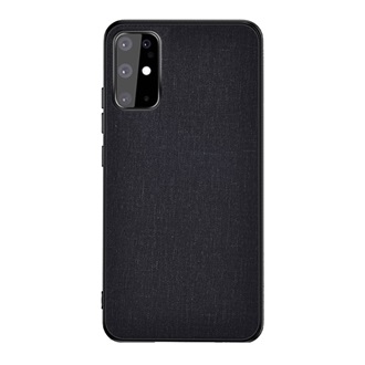 Samsung S20 5G Gigapack Szilikon telefonvédő ütésállóság, textil hátlap, FEKETE