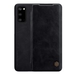 Samsung S20 5G NILLKIN QIN tok álló, bőr hatású FLIP, kártyazseb, FEKETE