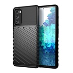 Samsung S20 FE Gigapack szilikon telefonvédő ütésállóság, dombor minta, FEKETE