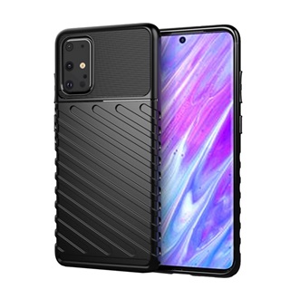 Samsung S20 Plus 5G Gigapack Szilikon telefonvédő ütésállóság, dombor minta, FEKETE